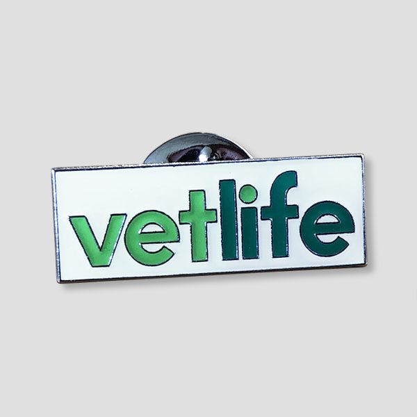 Vetlife pin badge