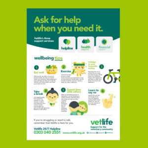 Vetlife Wellbeing Tips Poster (PDF download)