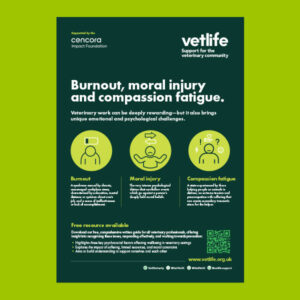 Burnout, moral injury and compassion fatigue poster (PDF download)